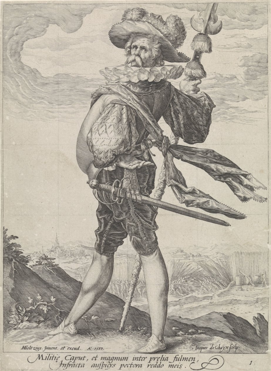 Oberstoffiserer og soldater (serietittel) av Jacob de Gheyn (II)