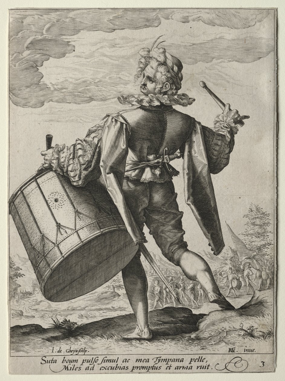 Trommeslager av Jacob de Gheyn II
