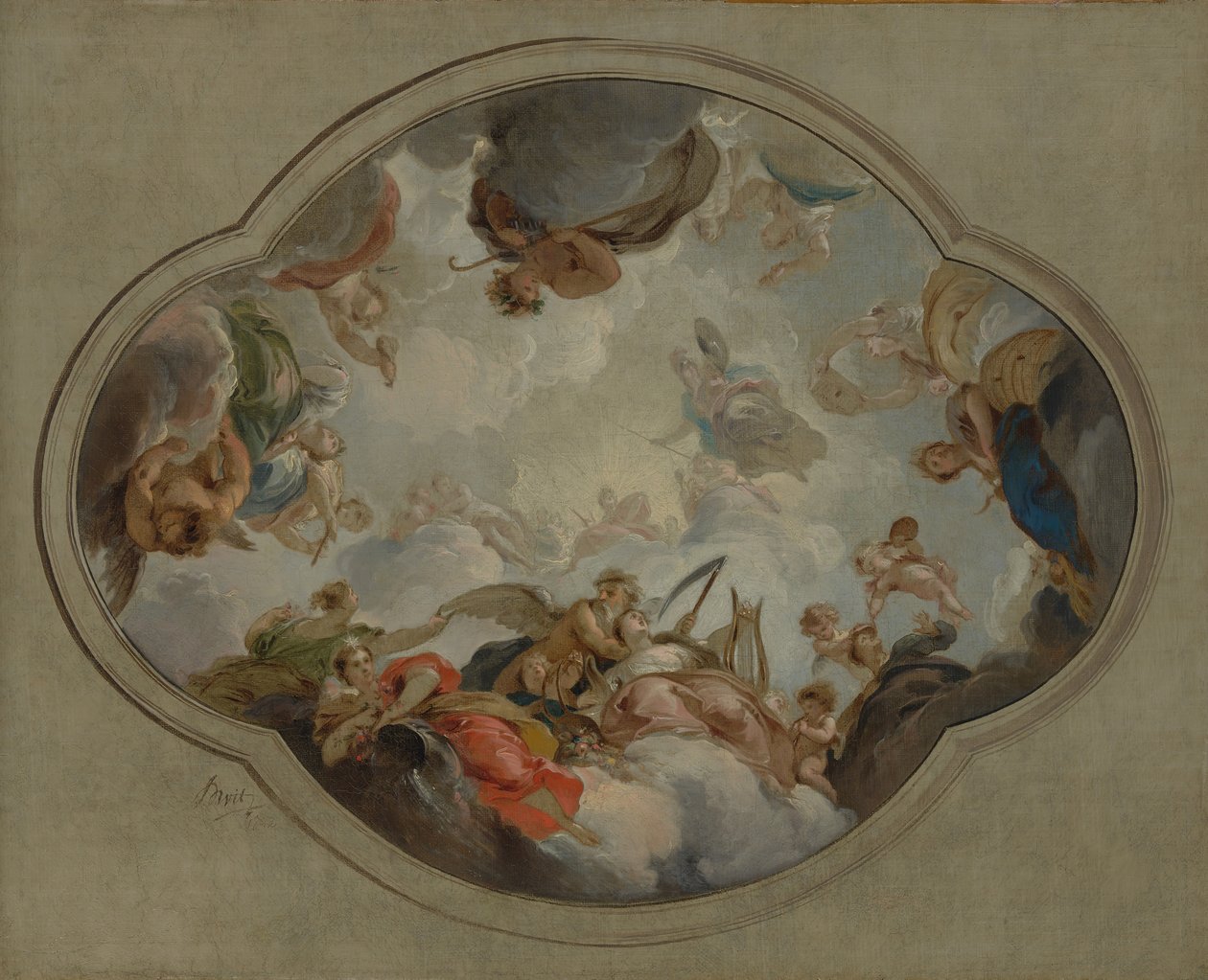 Allegory of the Arts, 1742. av Jacob de Wit