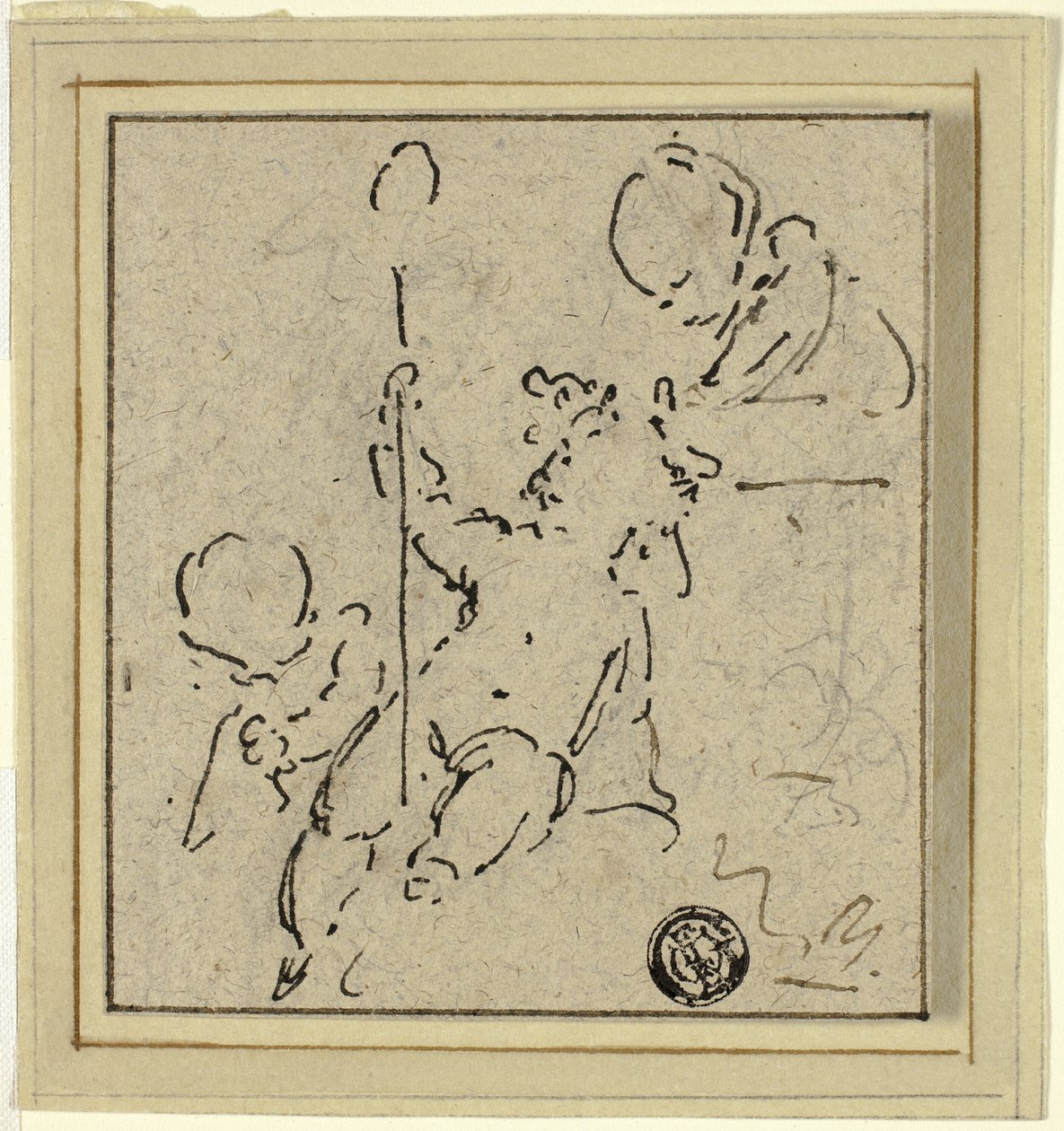 Tre Putti av Jacob de Wit