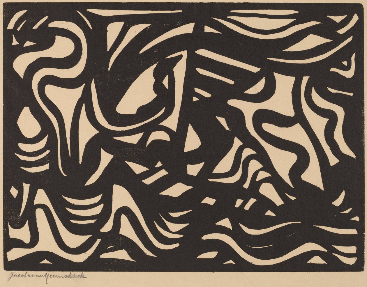 Komposisjon, 1921. av Jacoba van Heemskerck van Beest