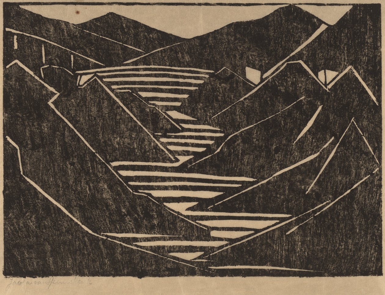 Fjord, 1916. av Jacoba van Heemskerck van Beest