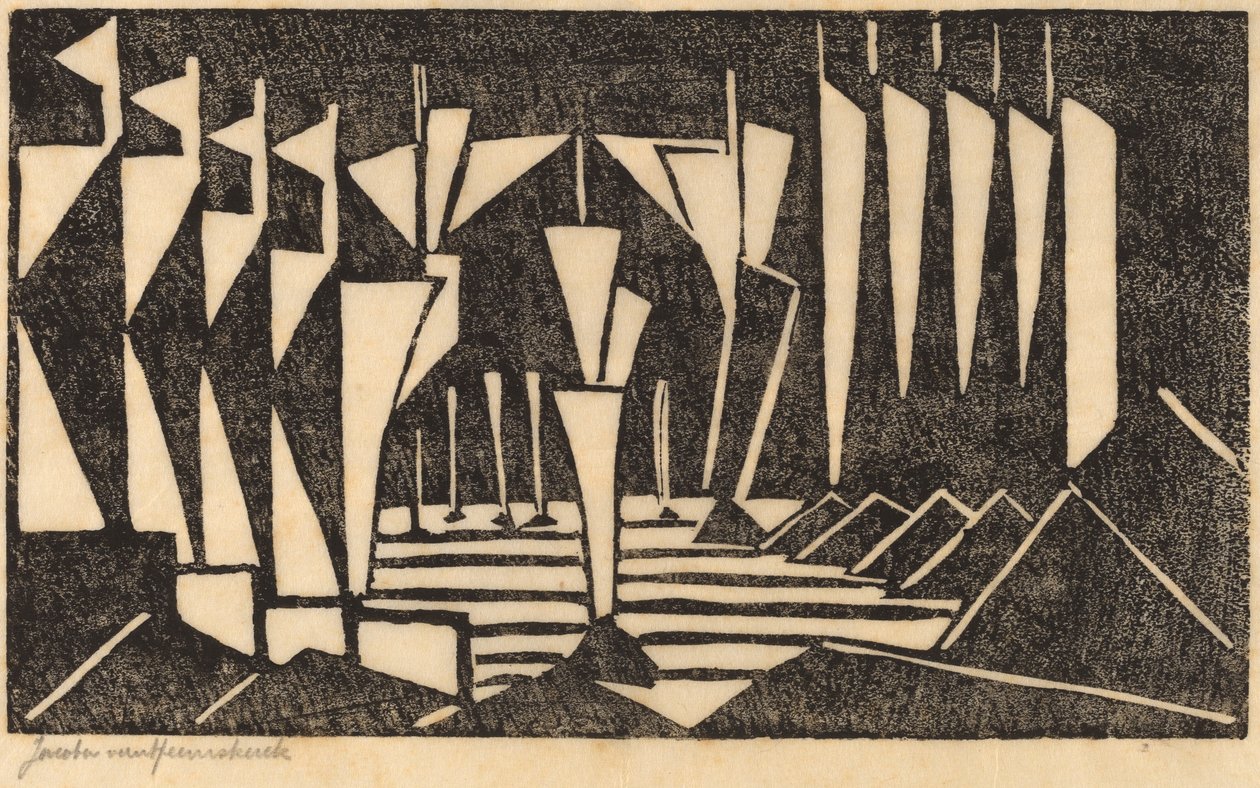 Stiliserte seilbåter, 1915. av Jacoba van Heemskerck van Beest