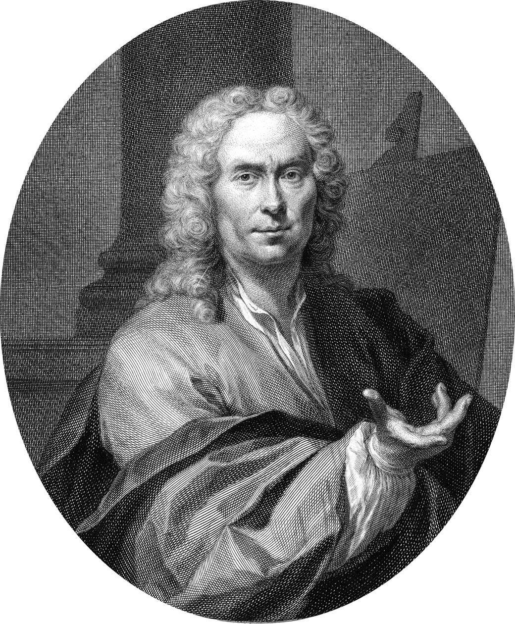 Nicholas Verkolje av Jacobus Houbraken
