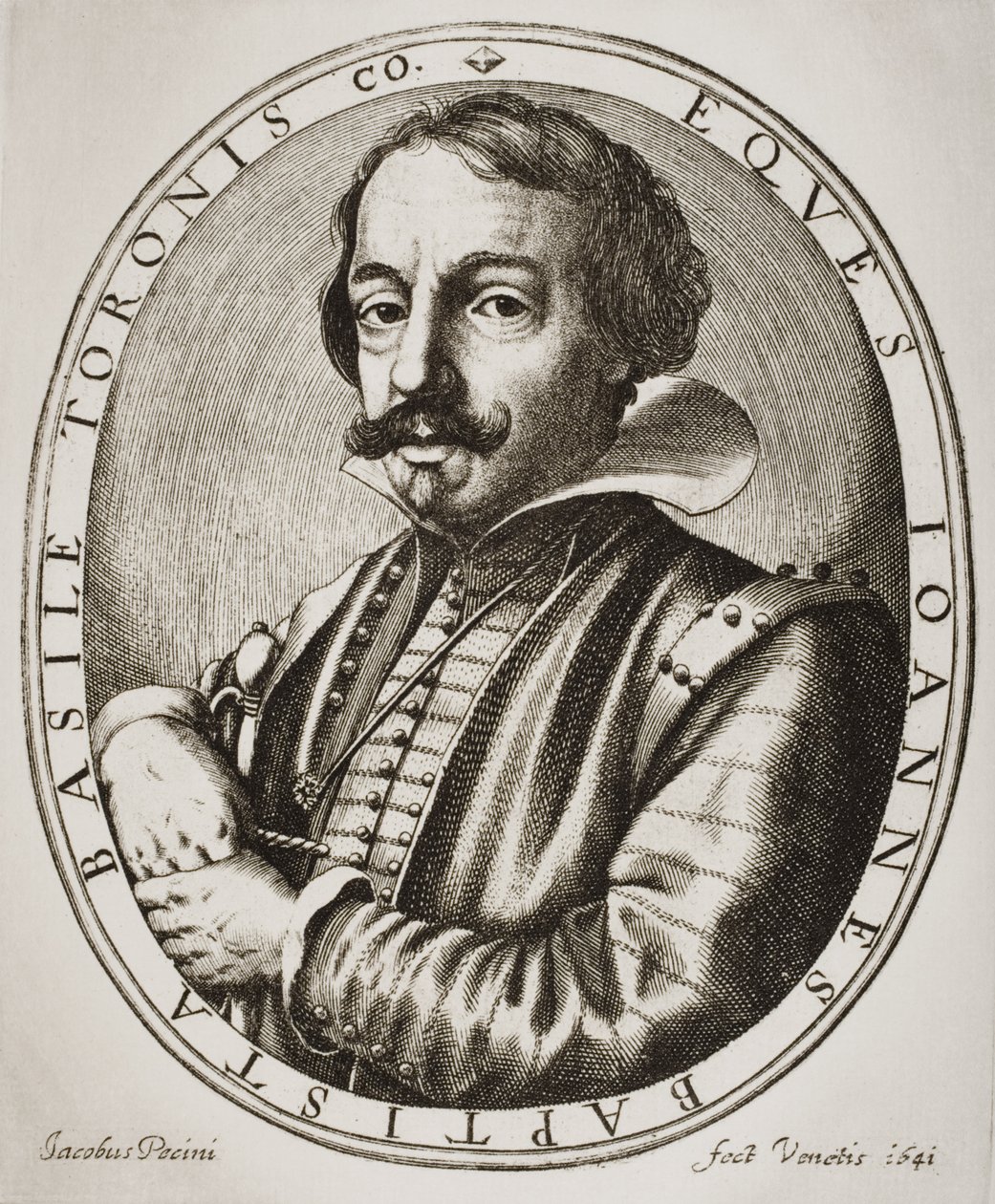 Giambattista Basile, gravert av Nicolaus Perrey av Jacobus Pecini