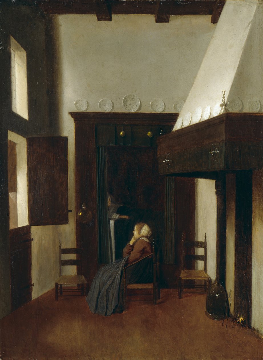Den lille sykepleieren, 1600-tallet av Jacobus Vrel or Frel