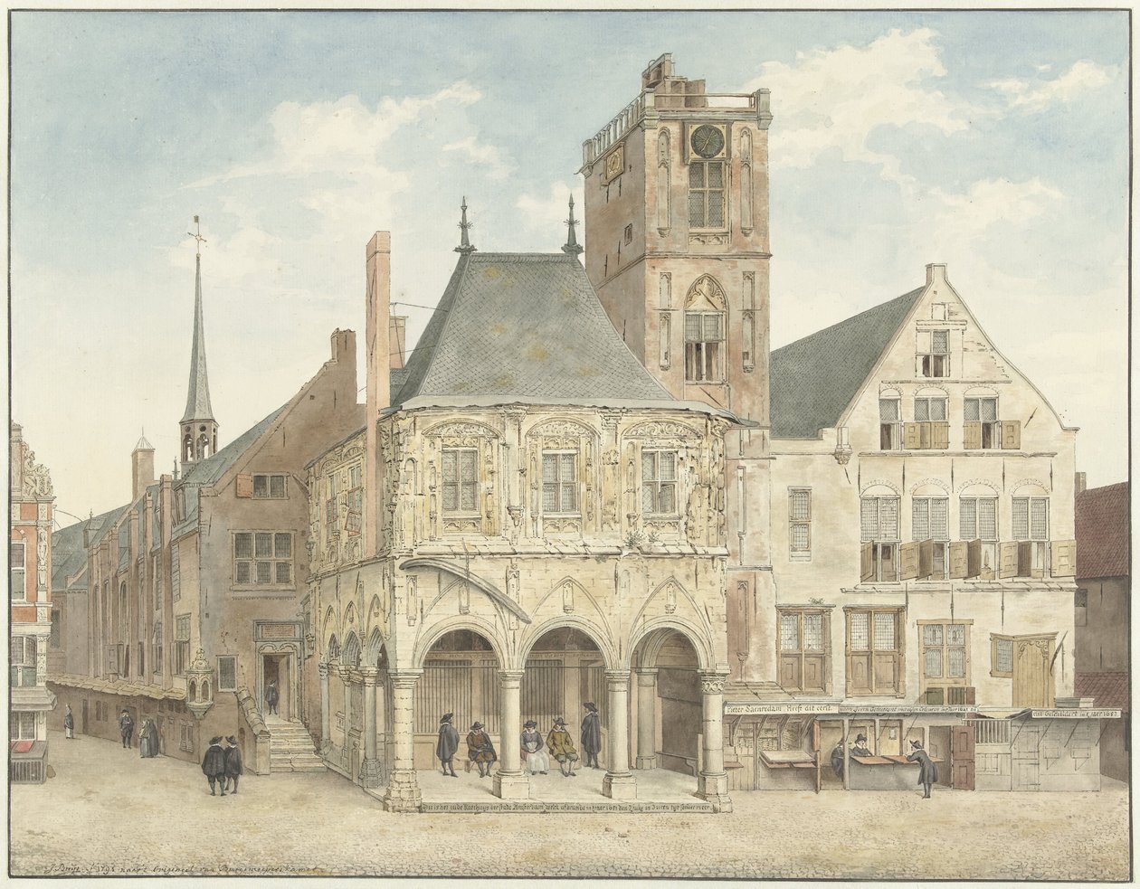 Det gamle rådhuset i Amsterdam av Jacobus Buys
