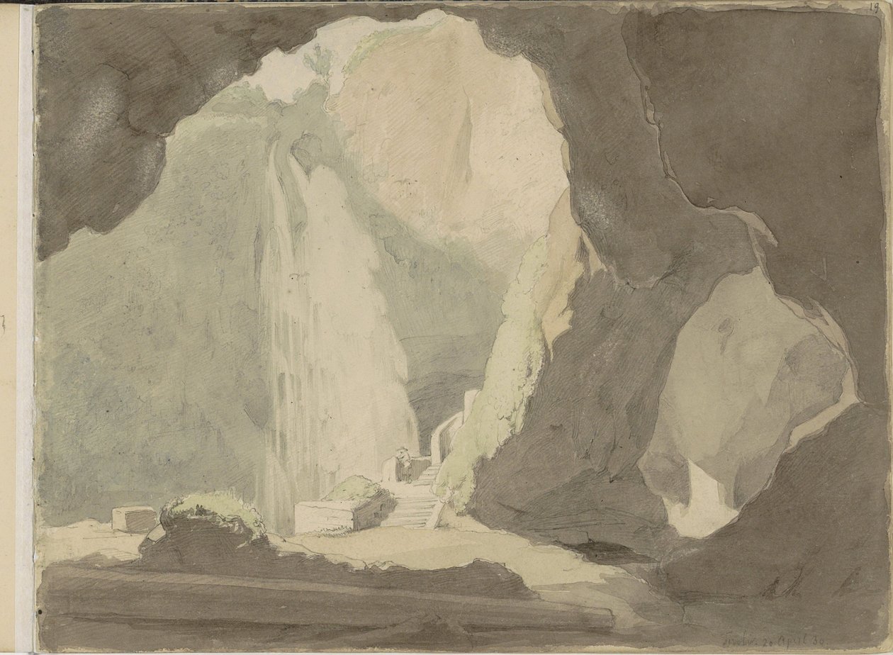 Foss i Tivoli av Jacobus Everhardus Josephus van den Berg