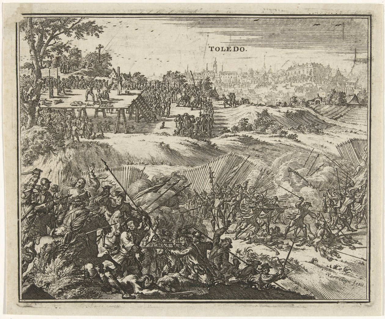 Slaget ved Toledo Revolt of the Comunidades av Jacobus Harrewijn