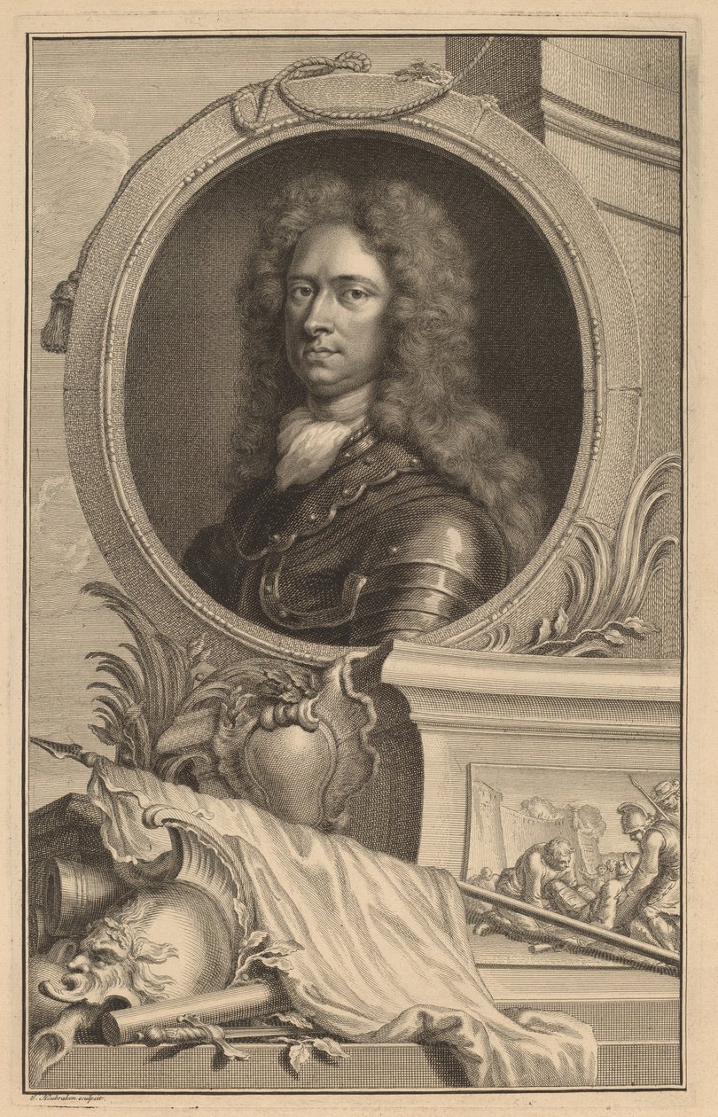 Portrett av en gentleman av Jacobus Houbraken