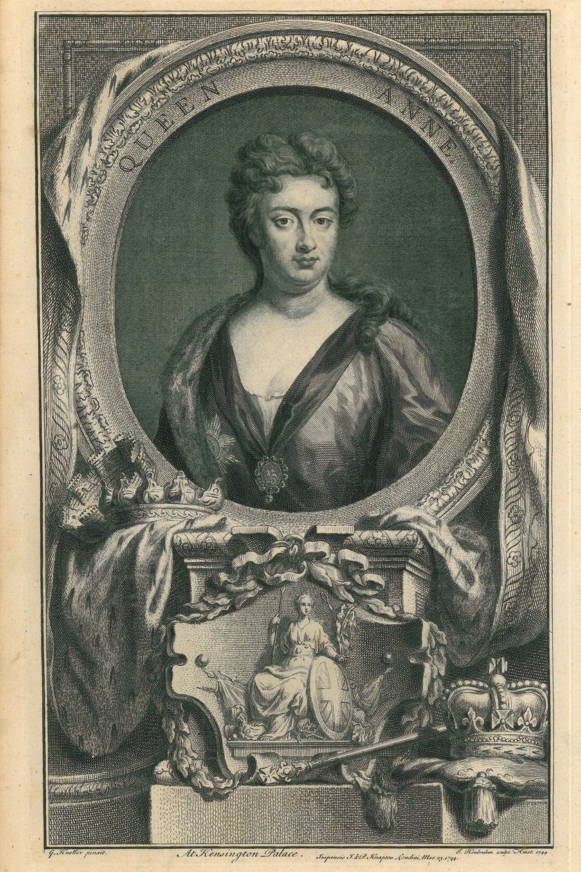 Dronning Anne av Jacobus Houbraken