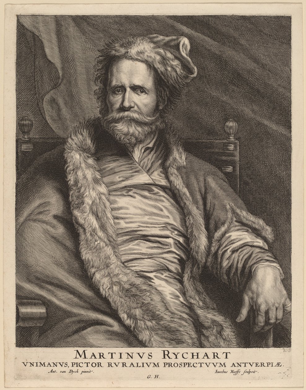 Martin Rijckaert av Jacobus Neeffs, after Sir Anthony van Dyck
