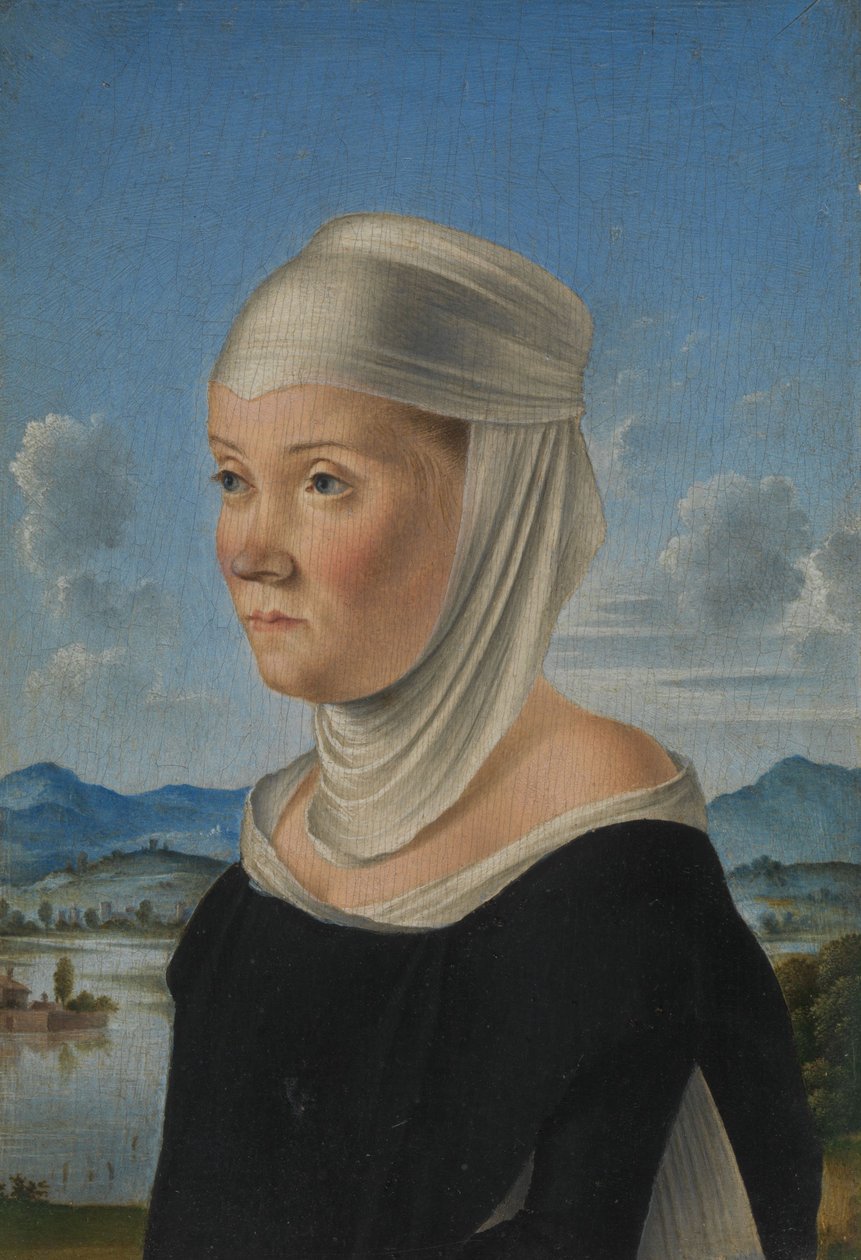 Portrett av en kvinne, ca. 1485-95 av Jacometto Veneziano