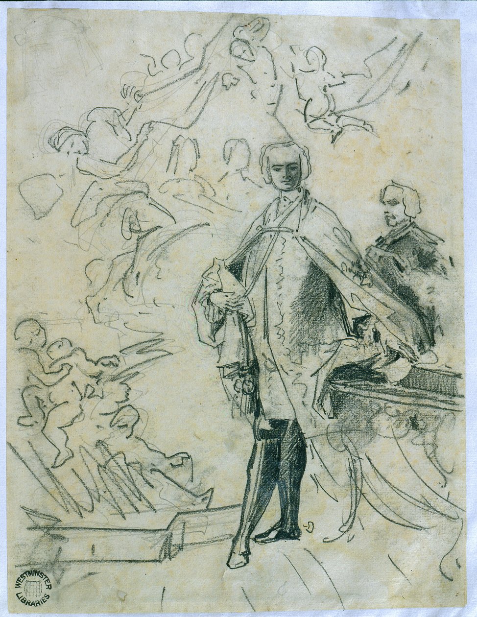 Skisse av Carlo Broschi 