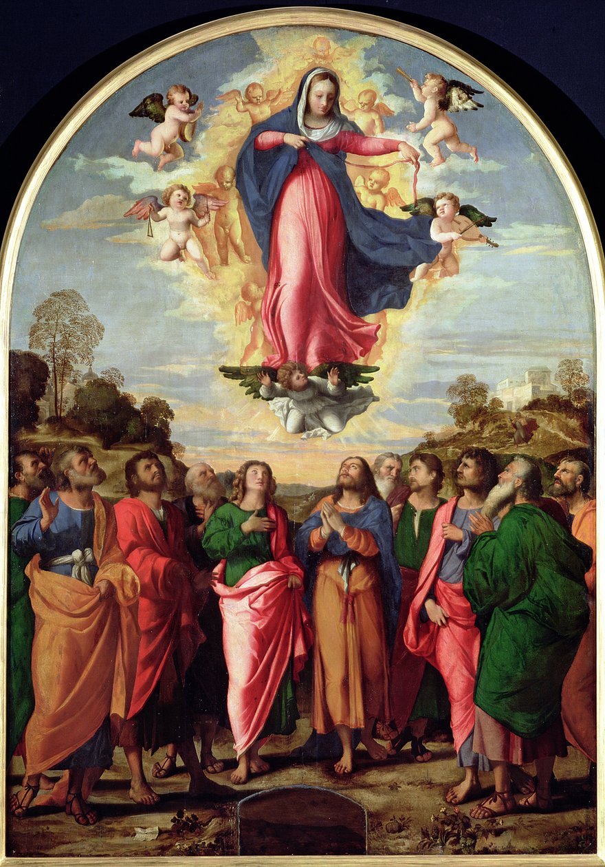 Jomfruens antagelse av Jacopo Palma