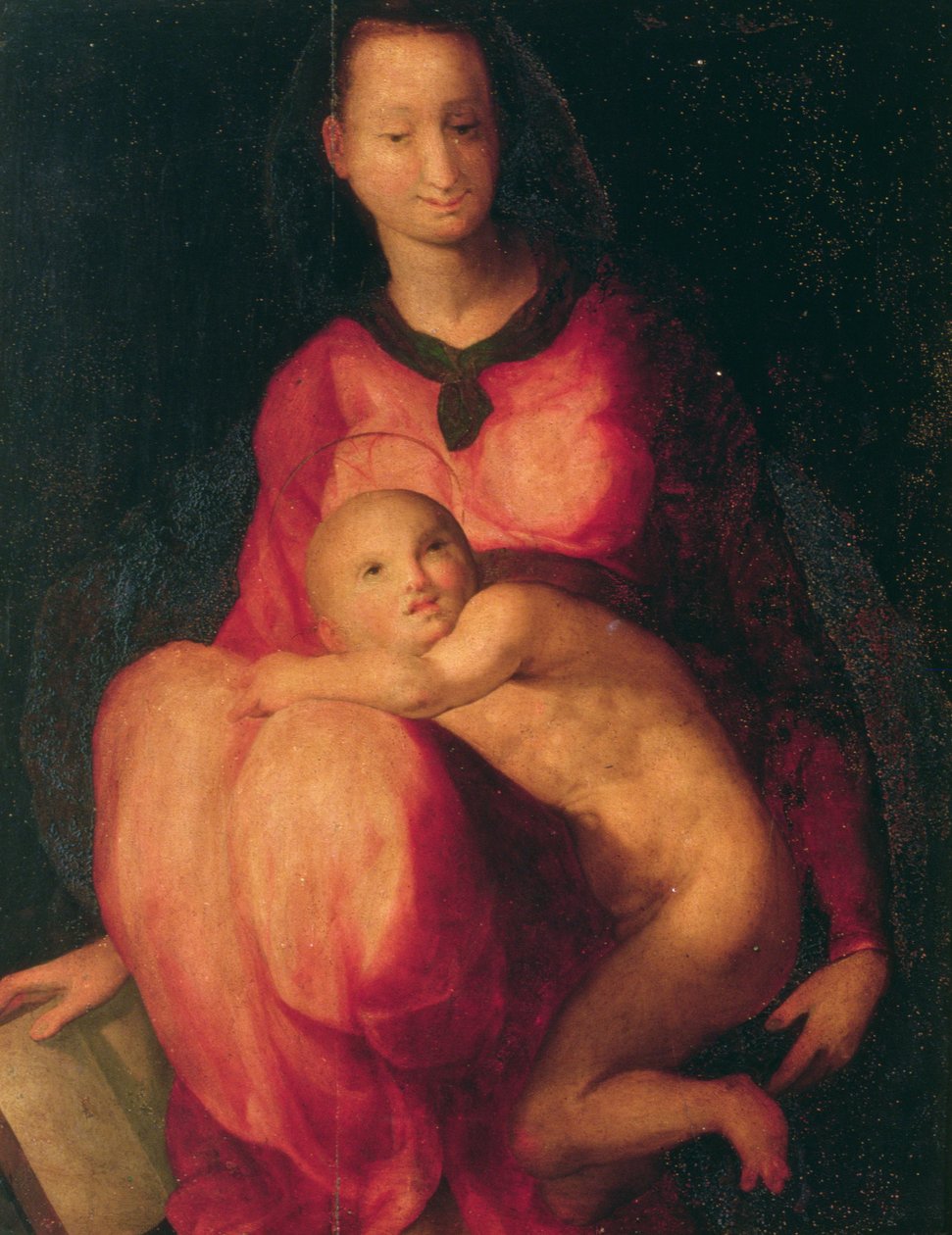 Madonna og barn (panel) av Jacopo Pontormo