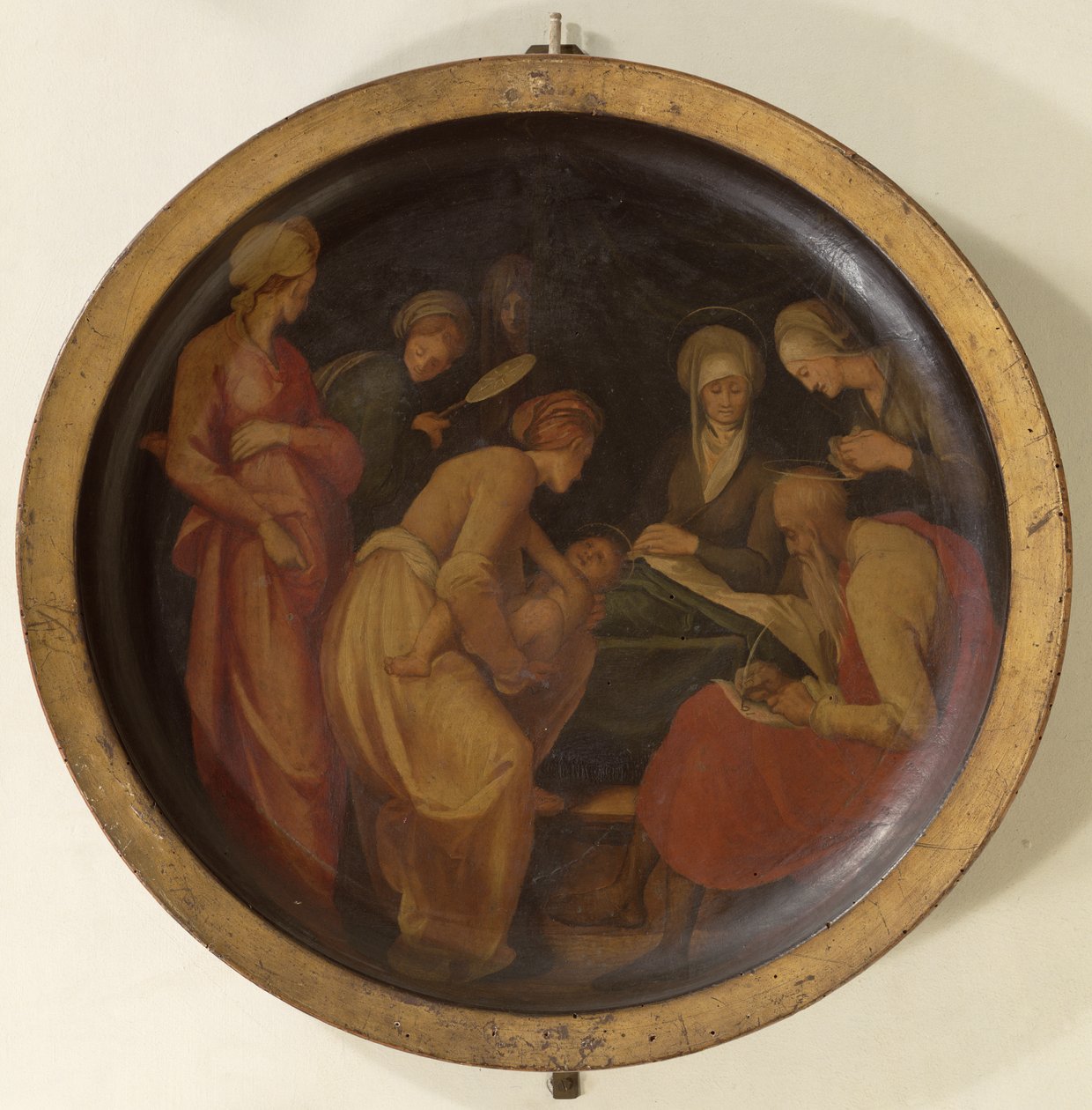 Fødselen til døperen Johannes, ca. 1526 av Jacopo Pontormo