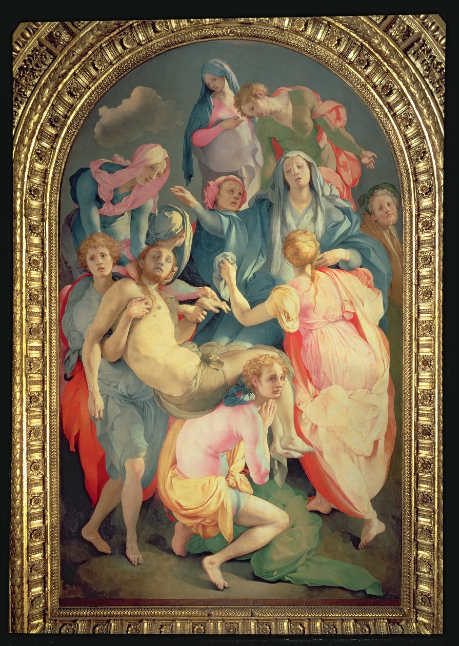 The Deposition of Christ, 1525-28 (panel) (for detaljer se 82734) av Jacopo Pontormo