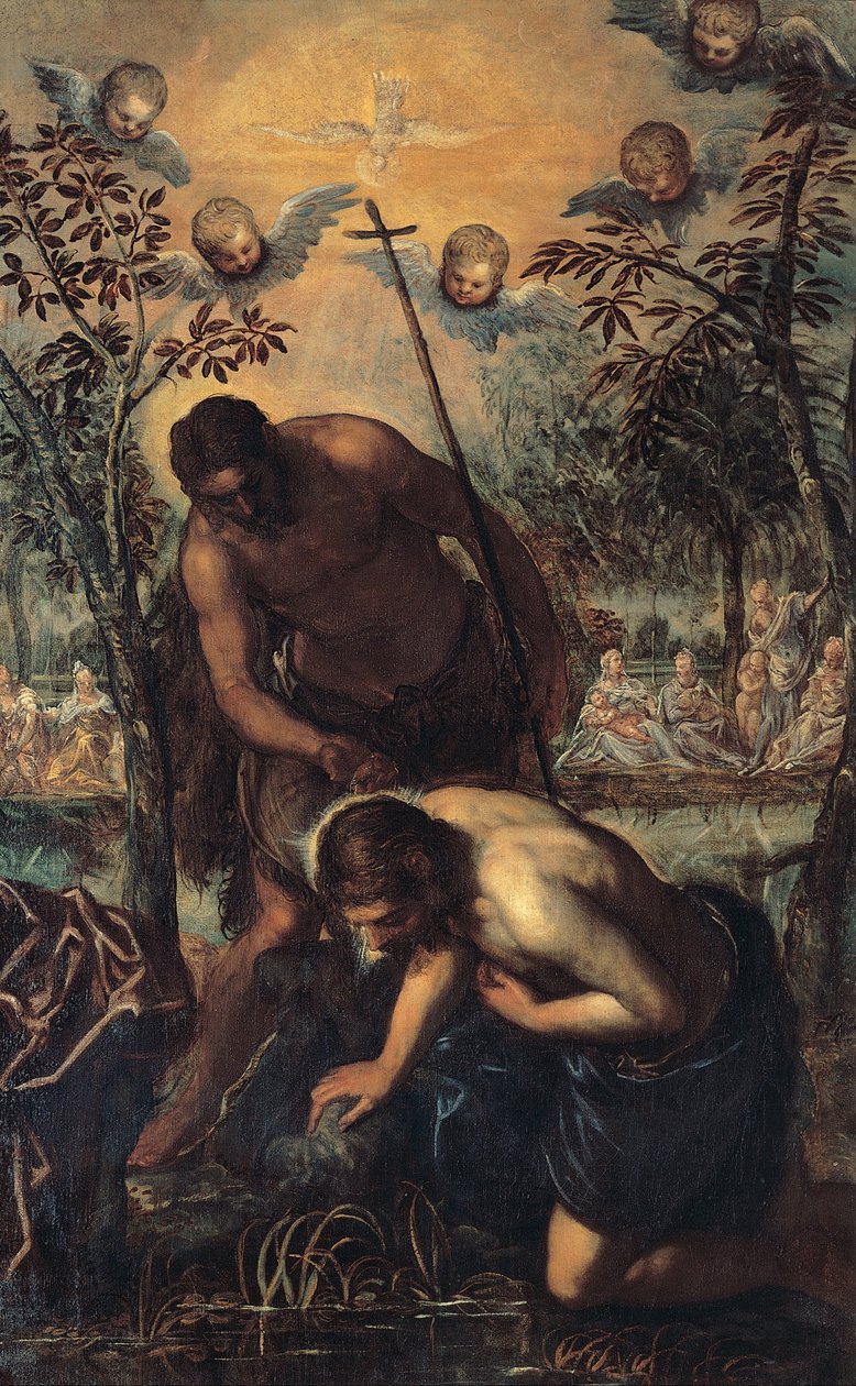 Kristi dåp av Jacopo Robusti Tintoretto