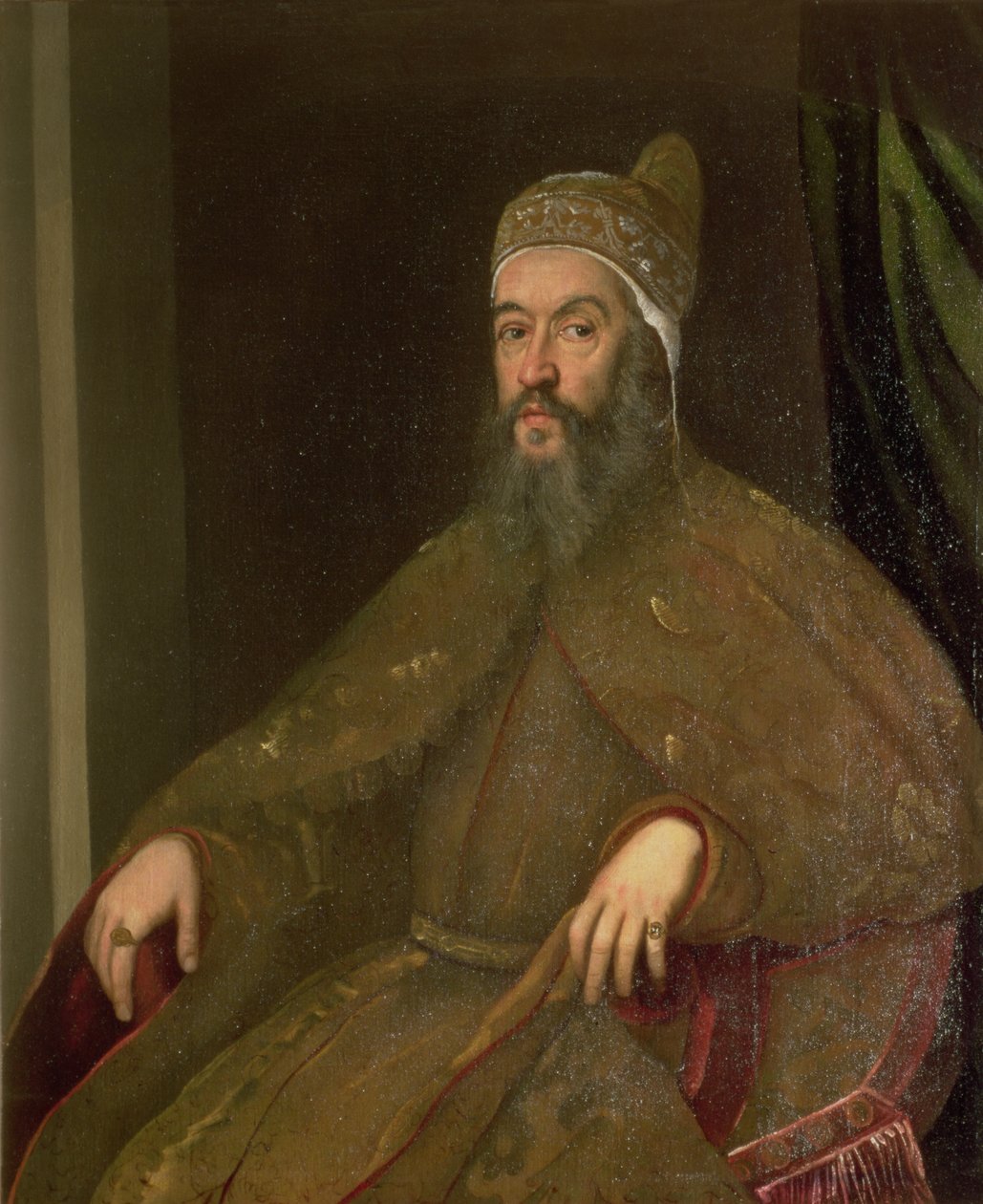 Doge Alvise Mocenigo (Doge fra 1570-77) av Jacopo Robusti Tintoretto