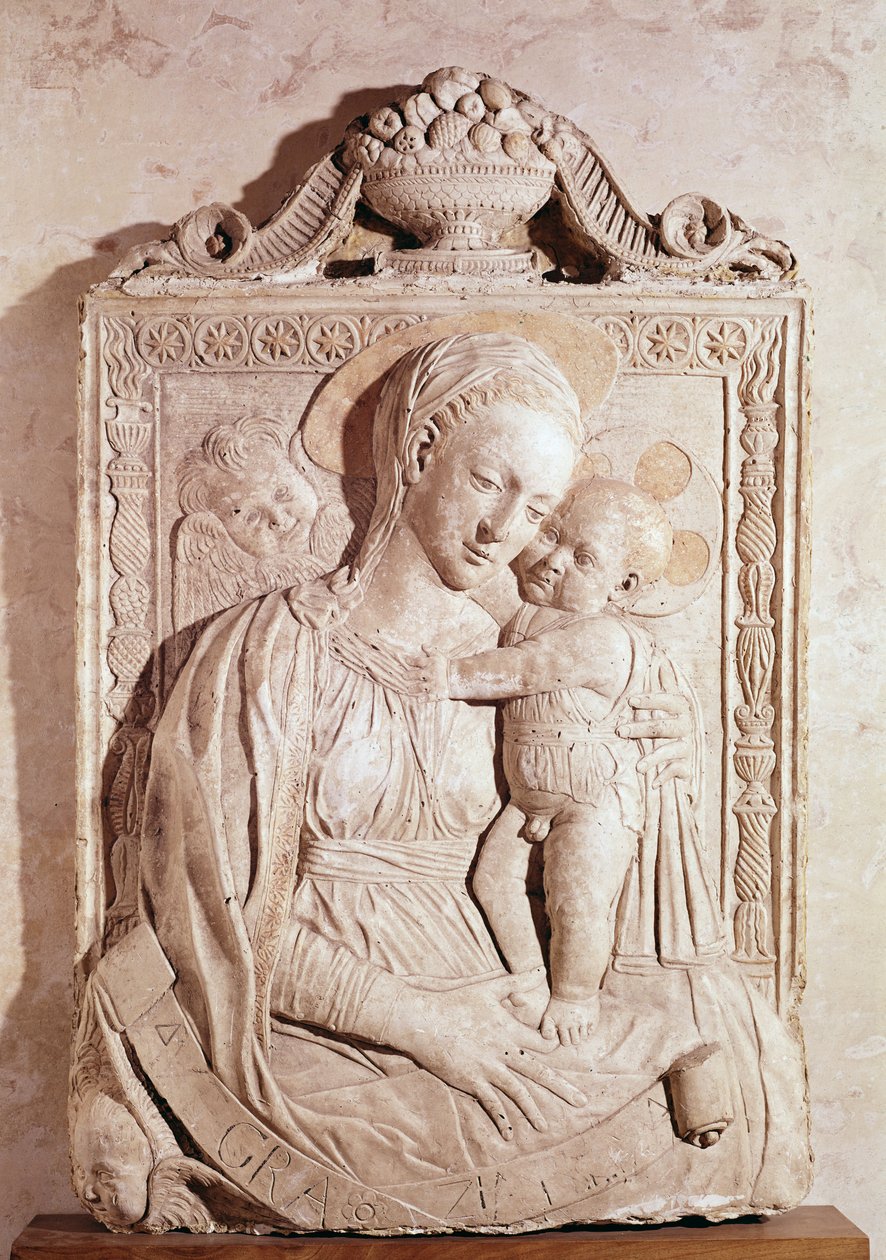 Jomfru og barn (marmor) av Jacopo della Quercia