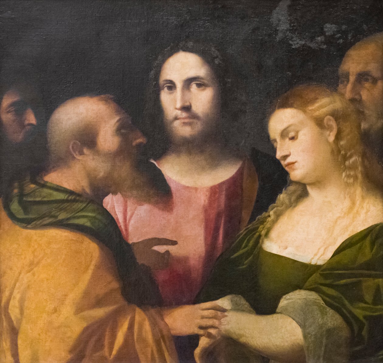 Kristus og horkvinnen av Jacopo (c.1480 1528) Palma
