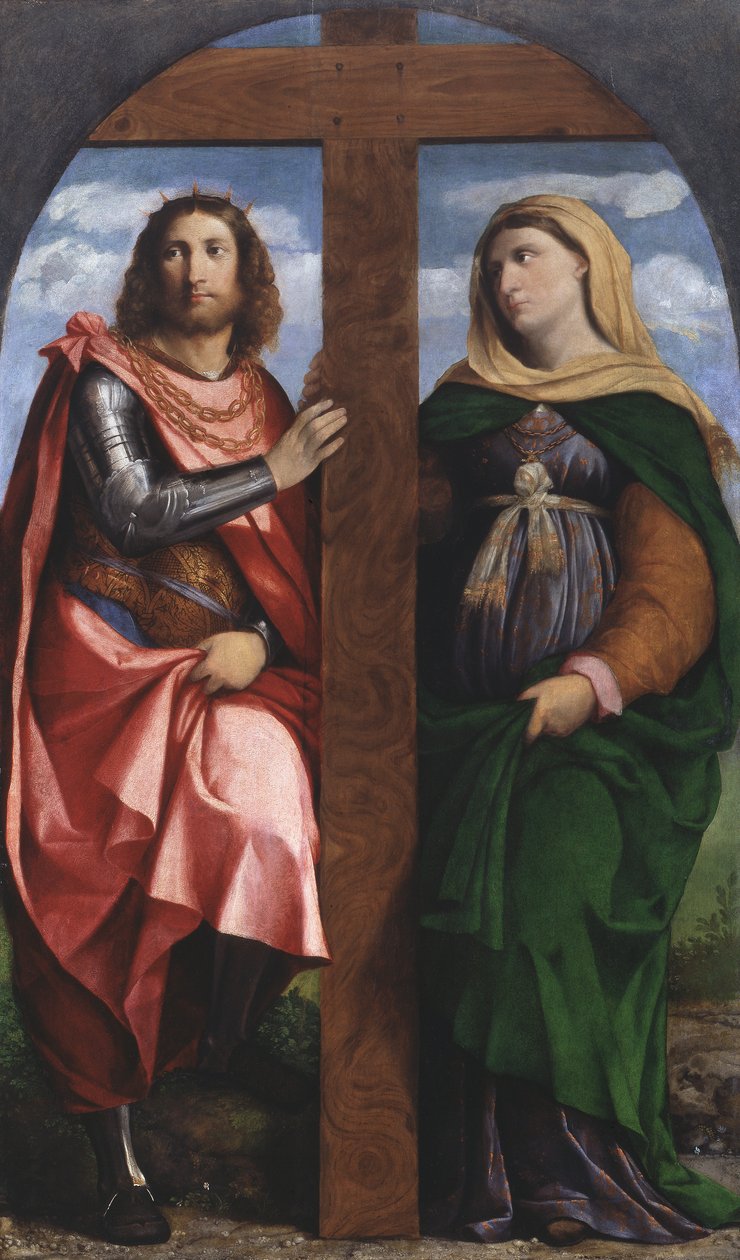 St. Helen og St. Konstantin av Jacopo (c.1480 1528) Palma