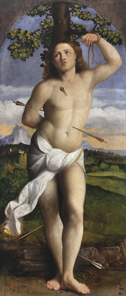 St. Sebastian av Jacopo (c.1480 1528) Palma