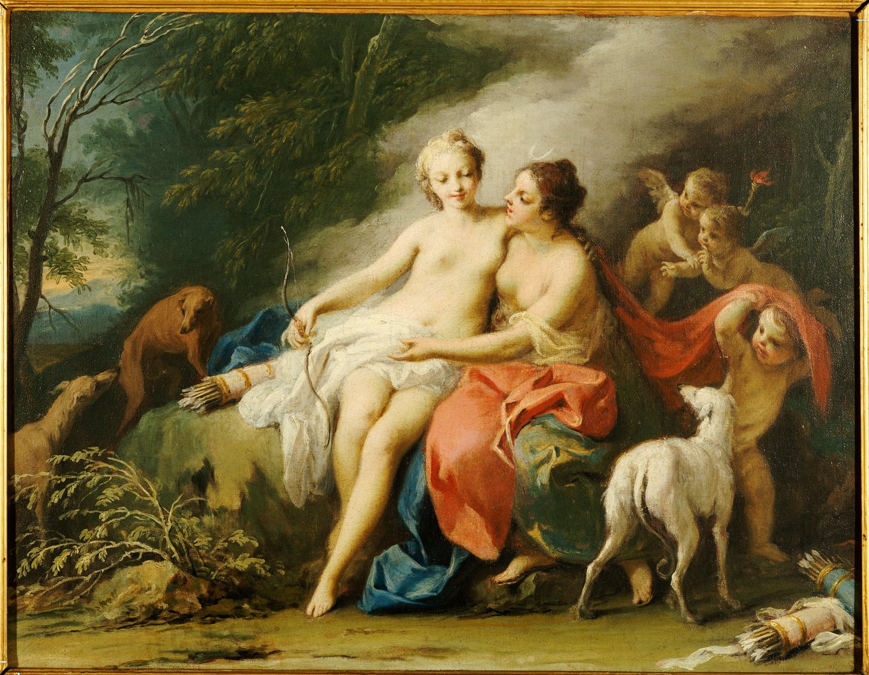 Jupiter og Callisto av Jacopo Amigoni
