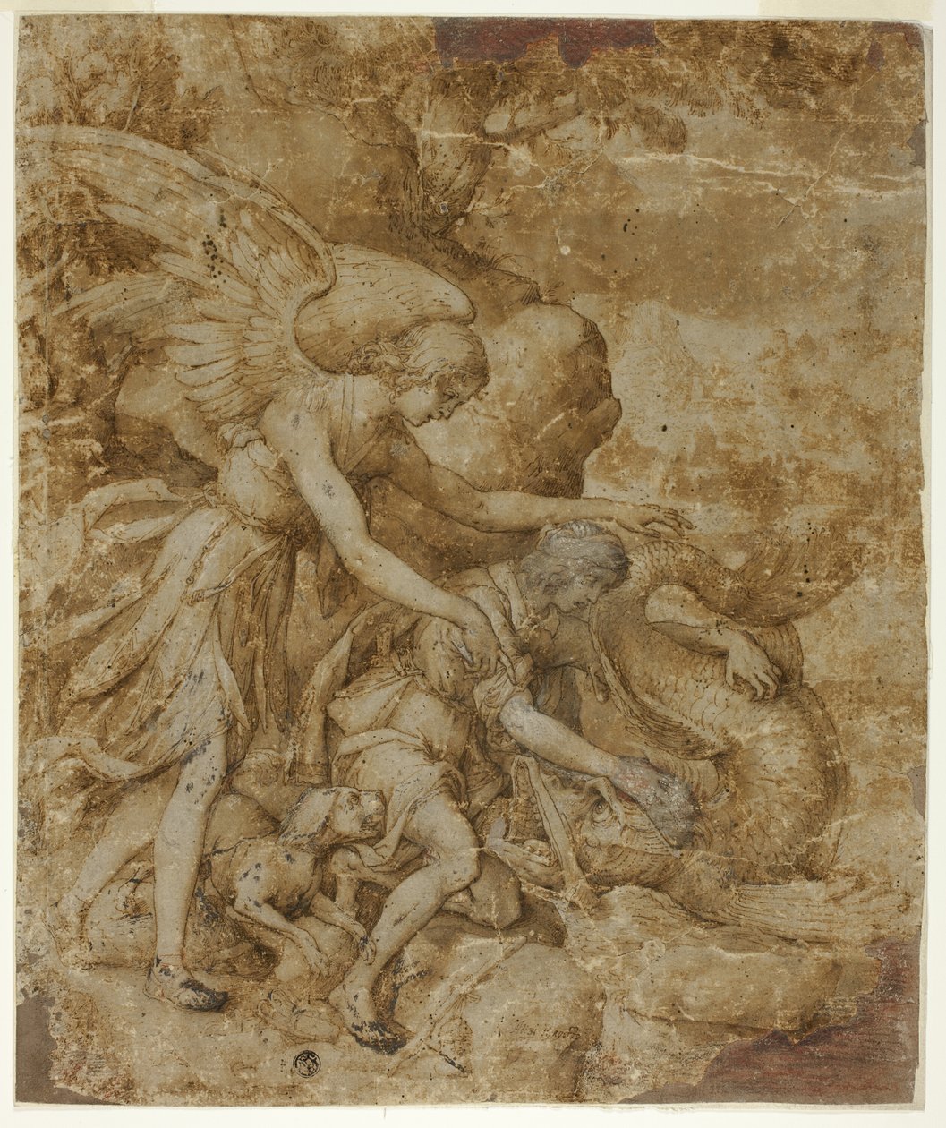 Tobias og engelen Rafael av Jacopo Ligozzi