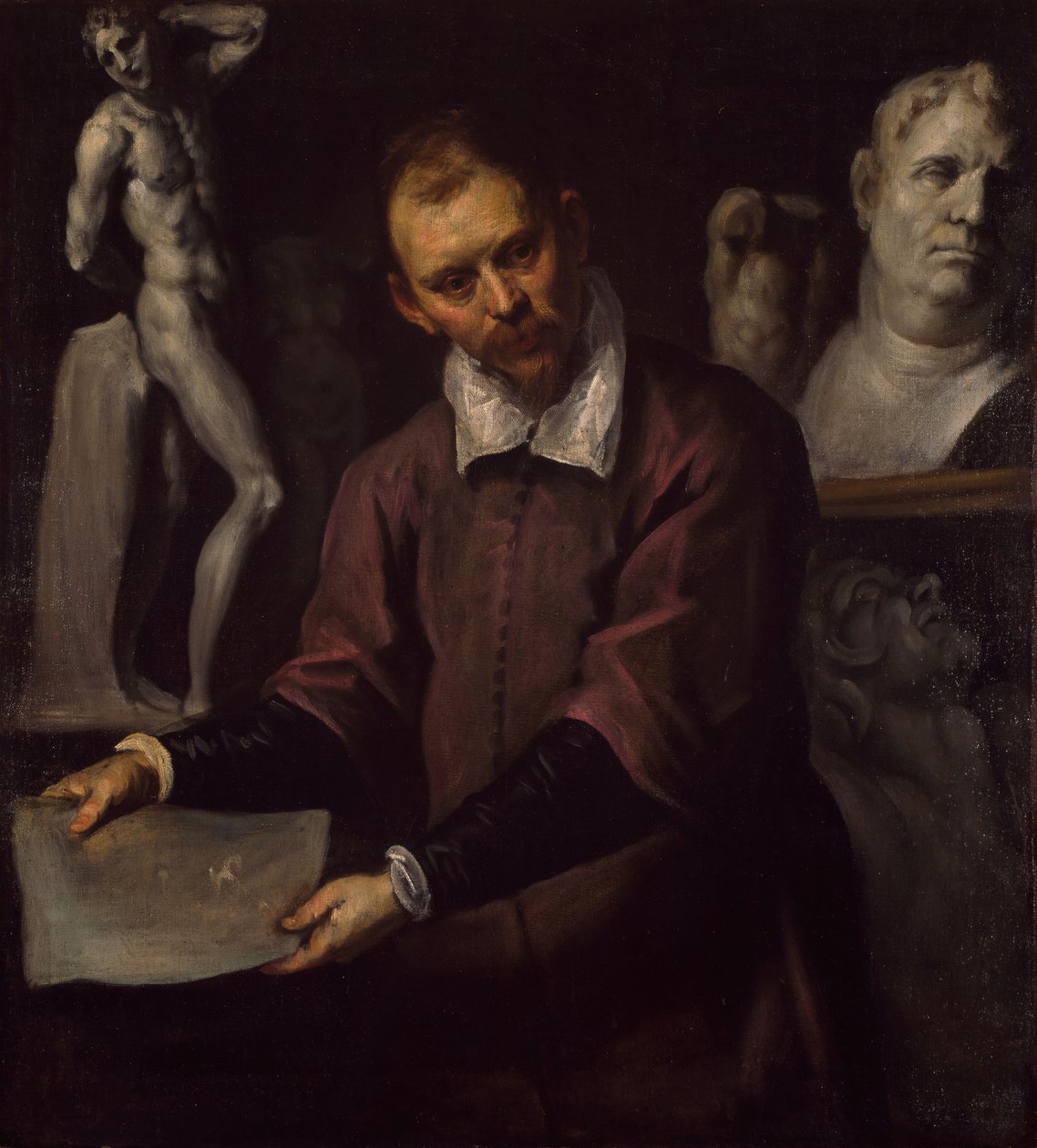 Portrett av en mann, 1600-1610. av Jacopo Palma