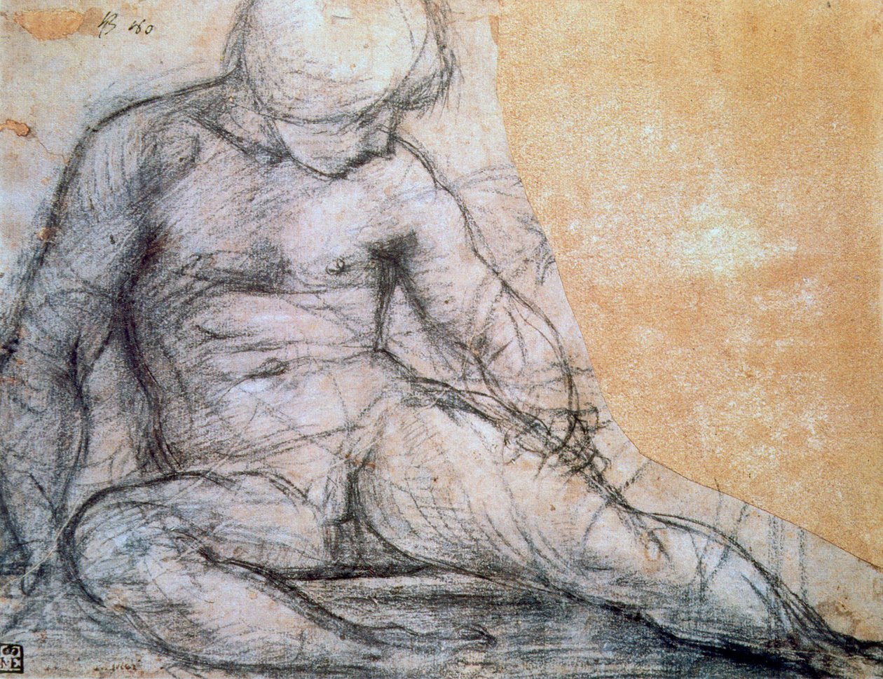 Sittende gutt, c1514-1557 av Jacopo Pontormo