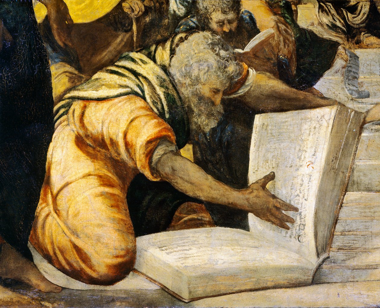 Jesus blant leger tempel av Jacopo Robusti Tintoretto