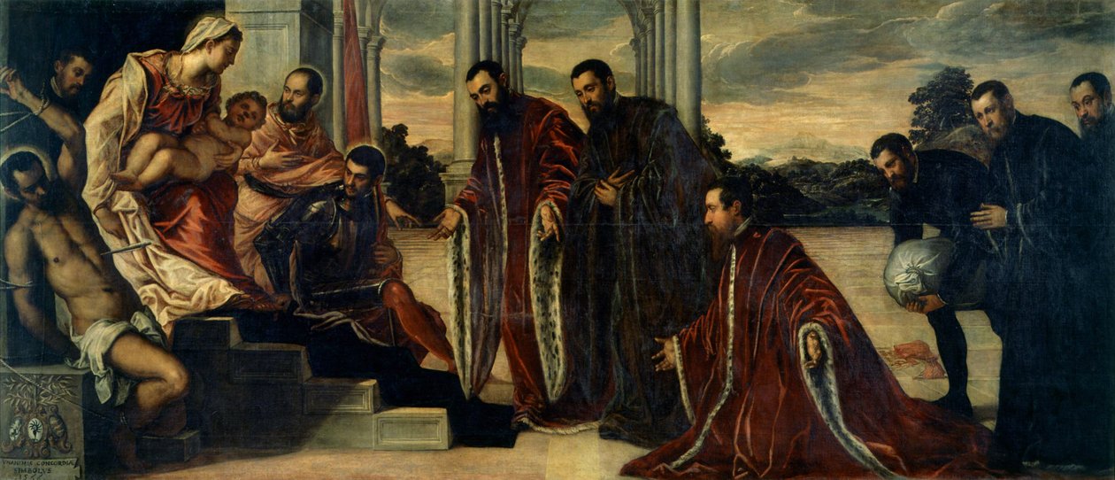 Madonna dei Camerlenghi, ca 1567. av Jacopo Robusti Tintoretto