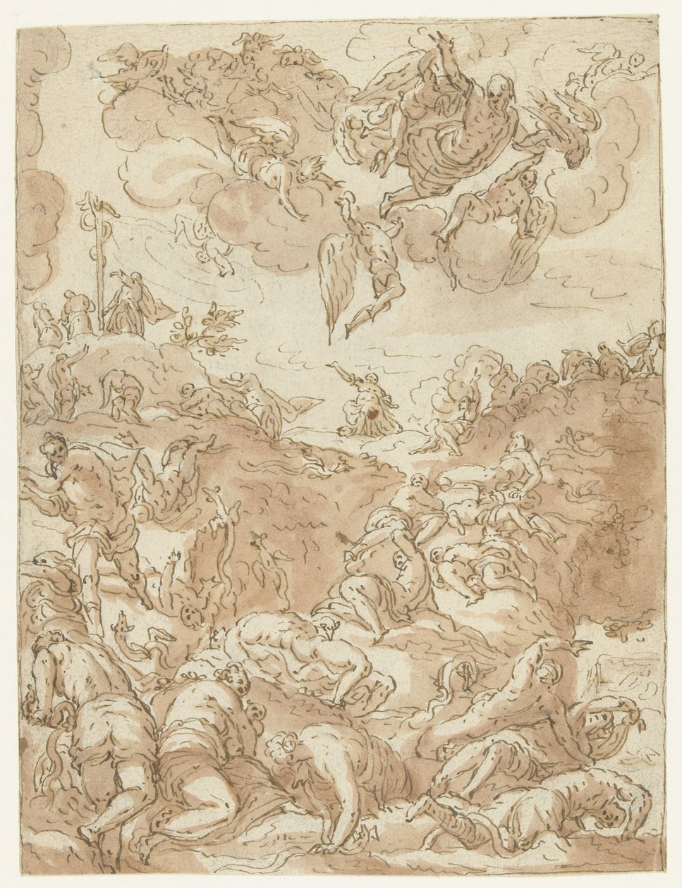 Reiser kobberslangen av Jacopo Tintoretto