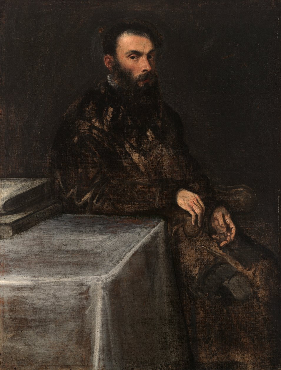 Portrett av en mann av Jacopo Tintoretto