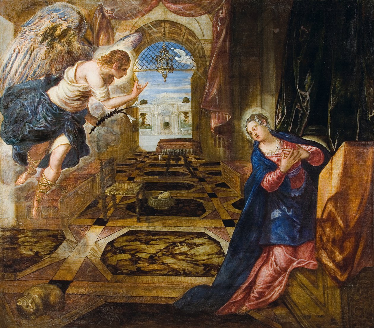 Kunngjøringen. av Jacopo Tintoretto