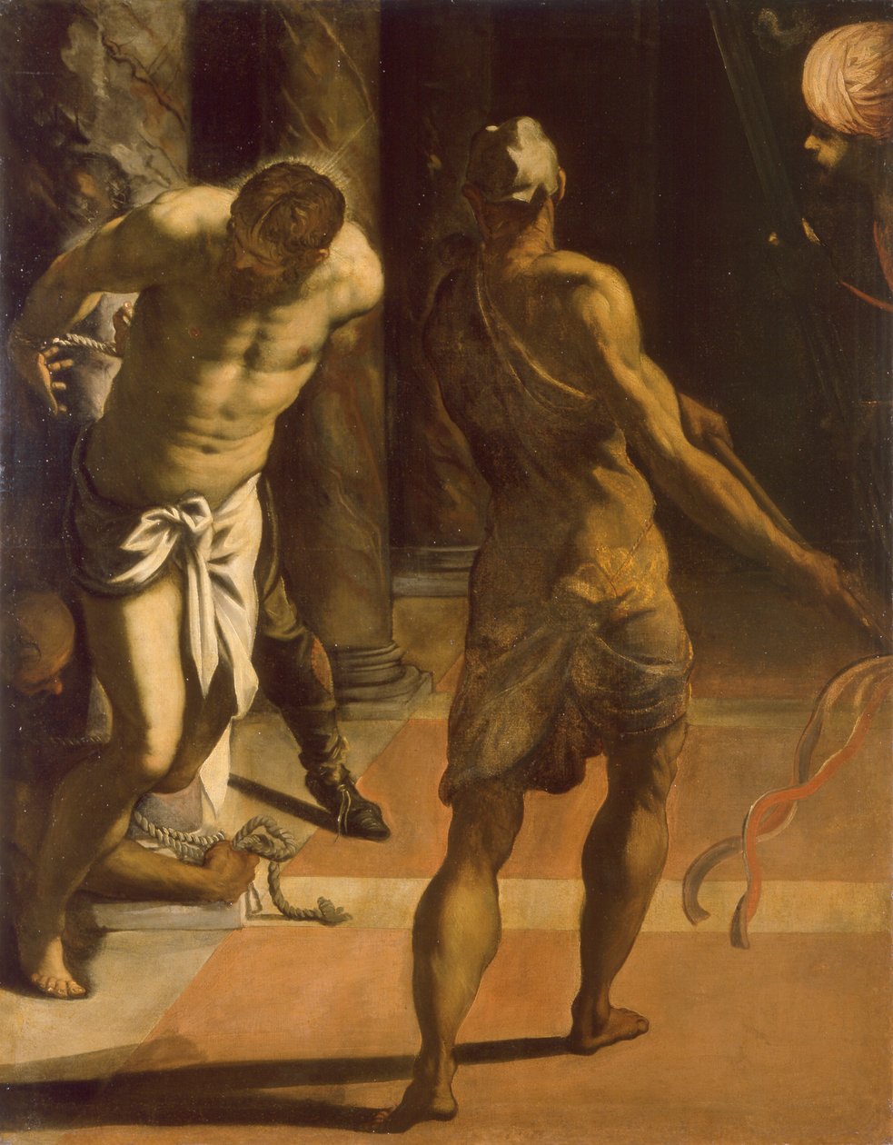 The Flagelation of Christ, 1570-tallet. av Jacopo Tintoretto