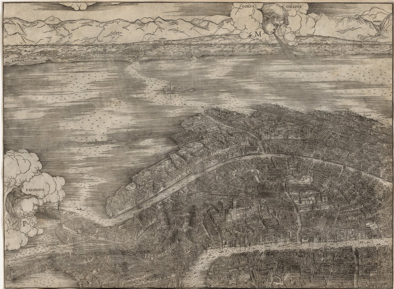 Utsikt over Venezia av Jacopo de