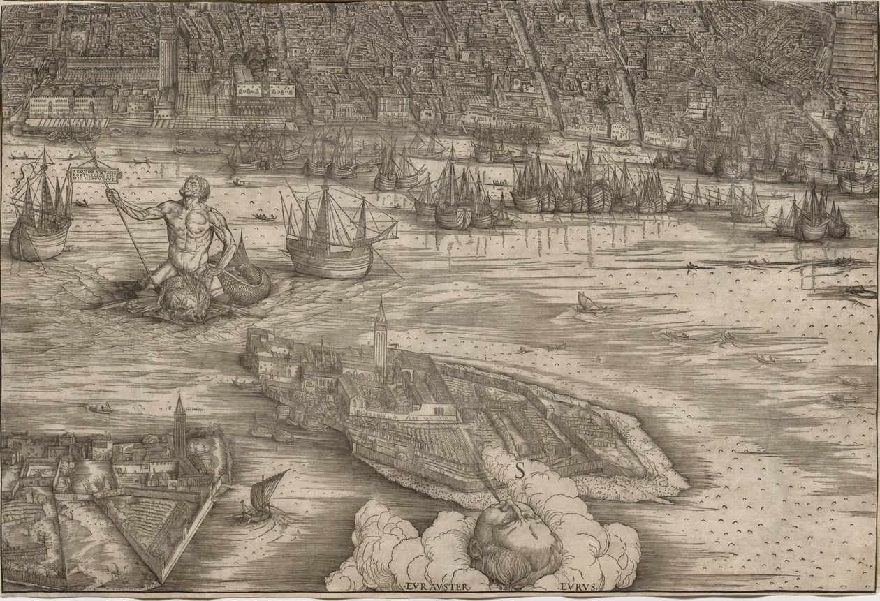 Utsikt over Venezia av Jacopo de