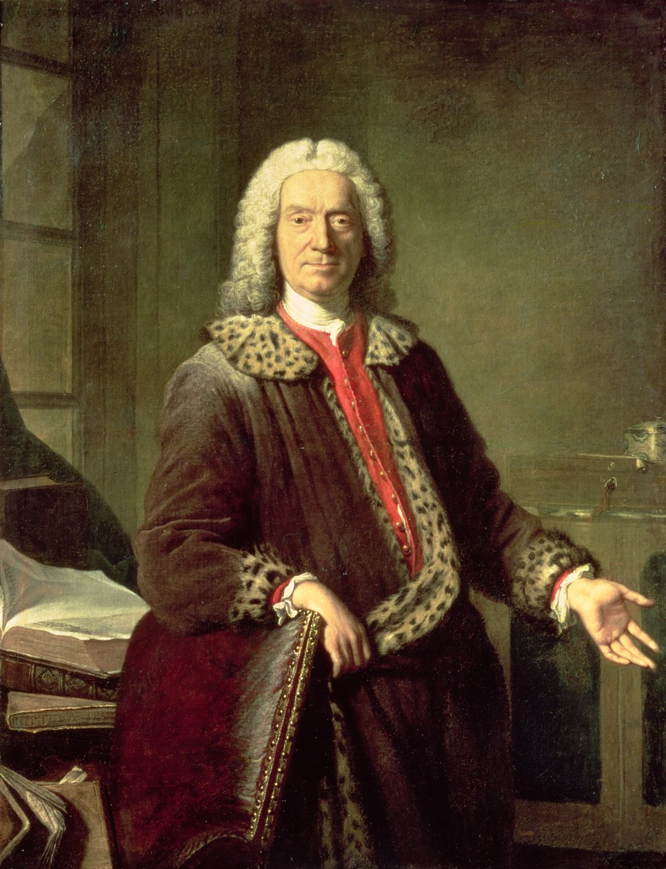 Portrett av Prosper Jolyot de Crebillon (1679-1762), 1746 av Jacques Andre Joseph Camelot Aved