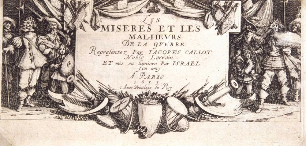 Frontispiece Ulykker og krigsulykker av Jacques Callot