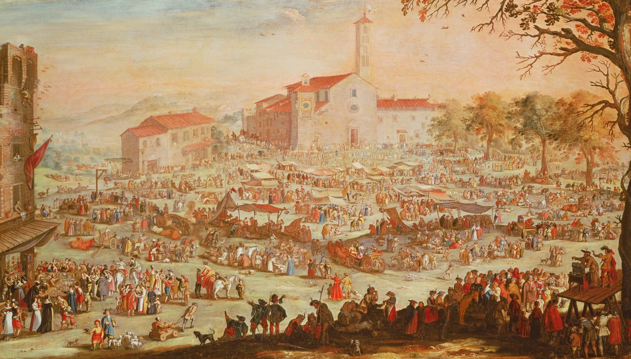 Messen på Impruneta, 1638 av Jacques Callot