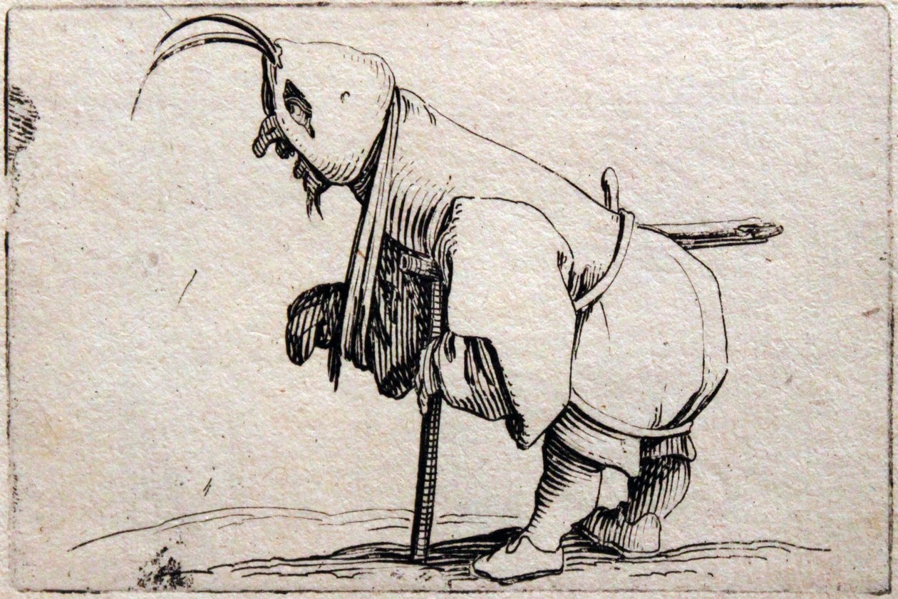 Ulike Gobbi -figurer av Jacques Callot