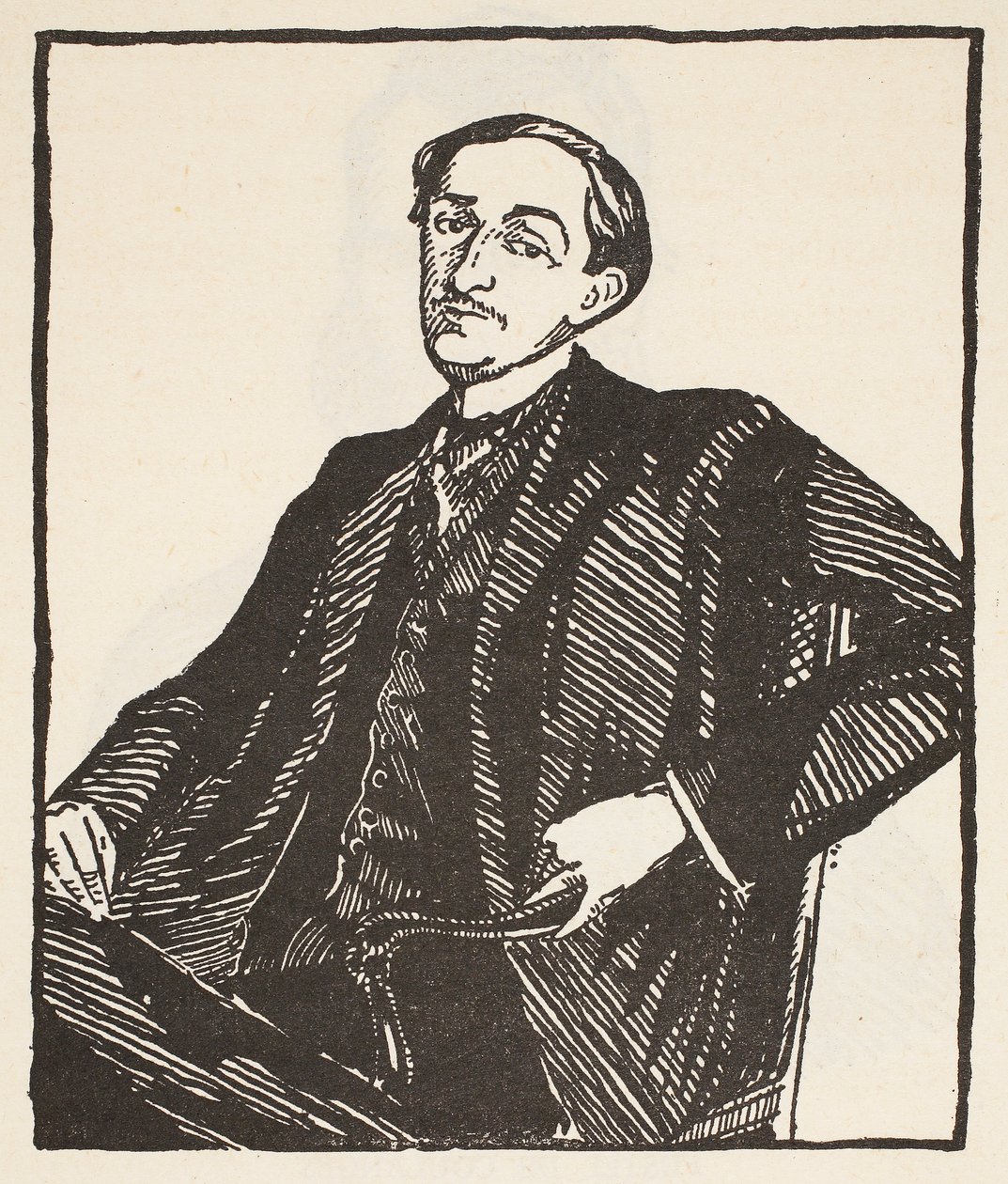 Maurice Barres, kopi av Boris Mestchersky (d.1957), illustrasjon fra 