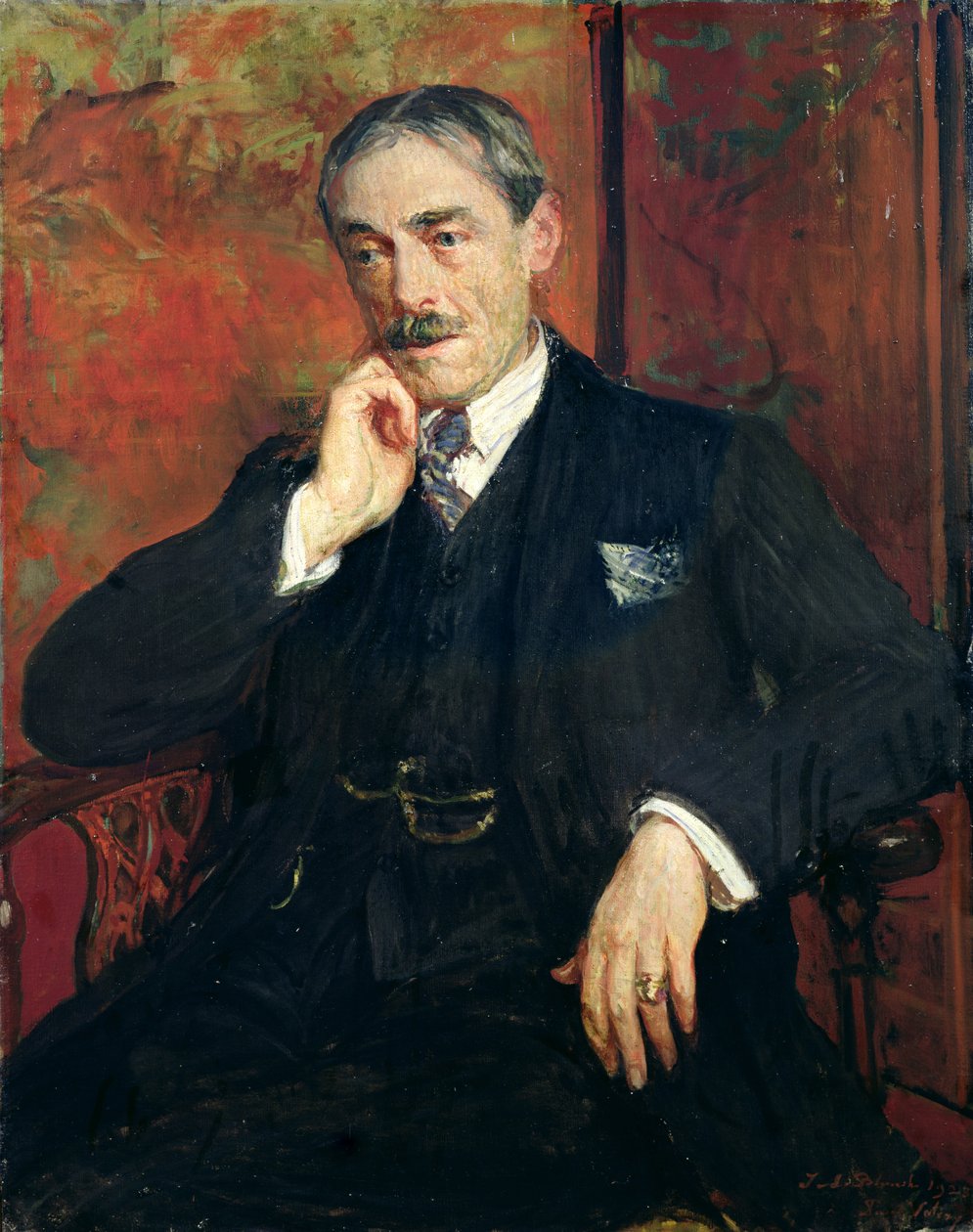 Portrett av Paul Valery (1871-1945), 1923 av Jacques Emile Blanche