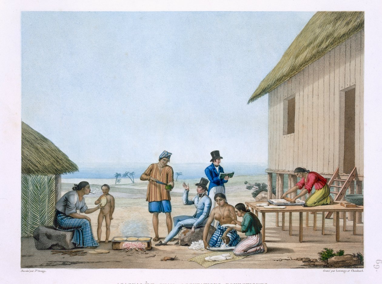 Innenlandske yrker, Agagna, Guam, Filippinene, fra 