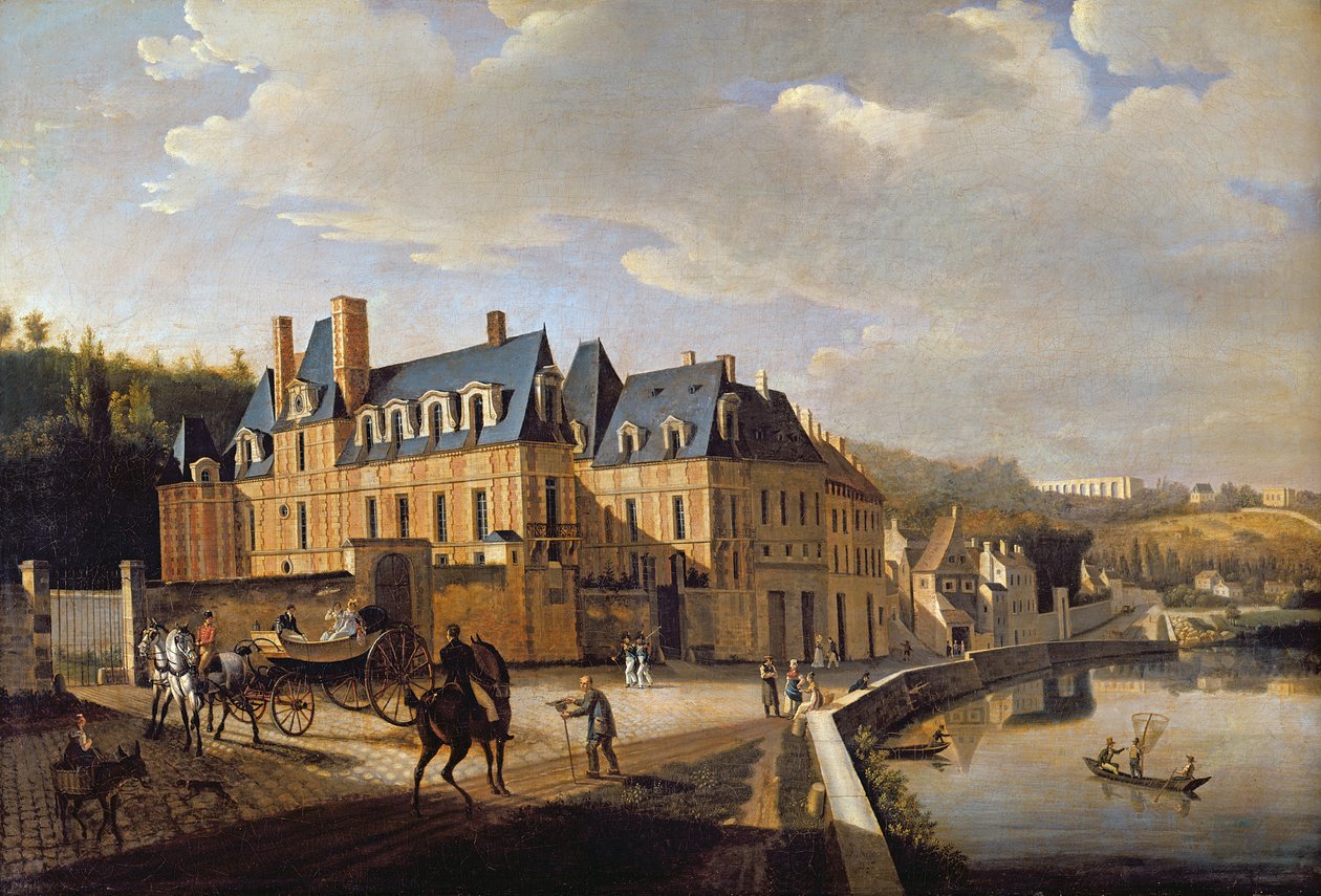 Chateau de la Chaussee nær Bougival, 1822 av Jacques Francois Joseph Swebach