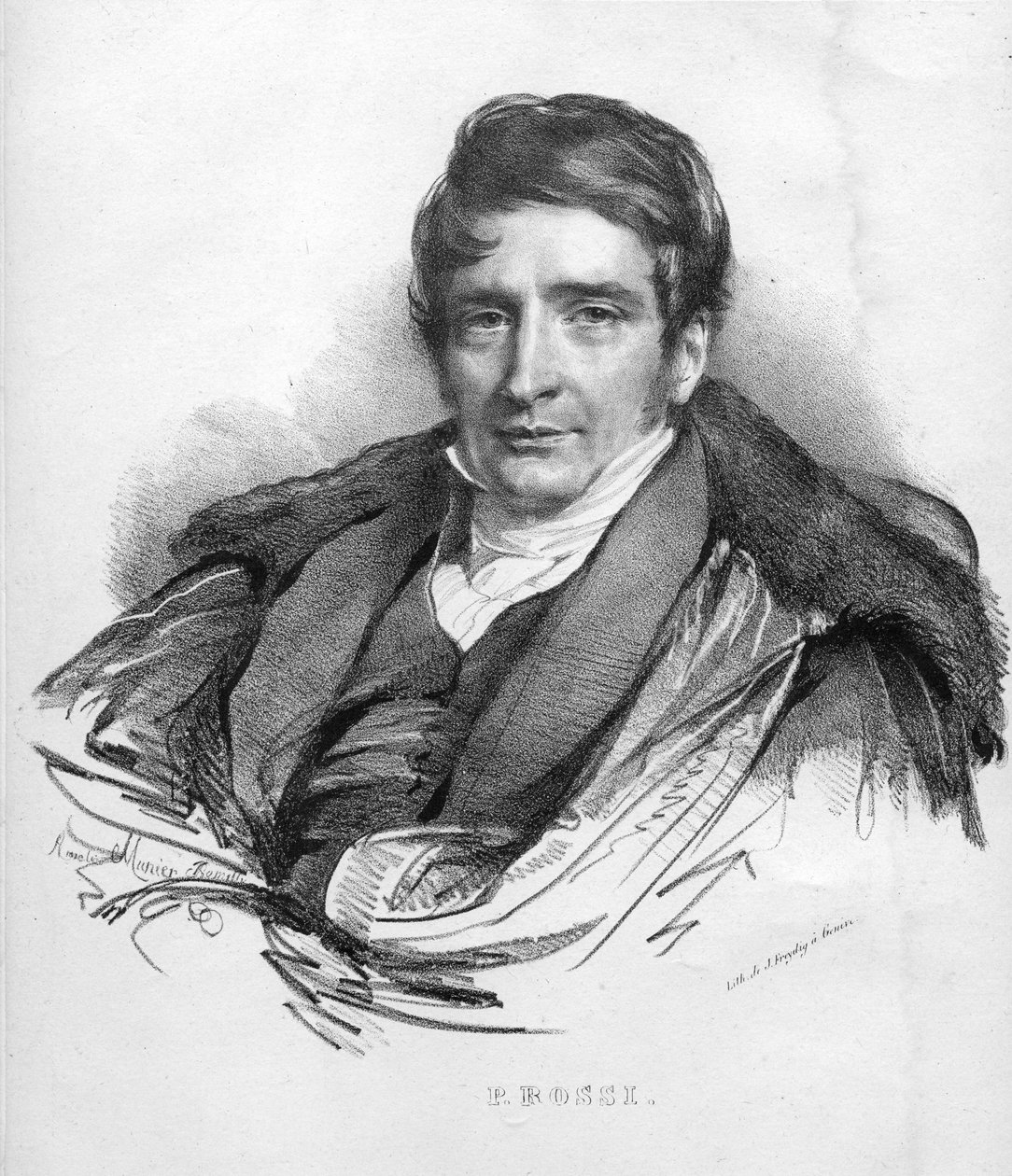 gravert portrett av Jacques Freydig d Munier Romilly