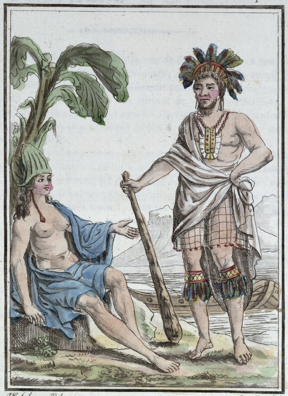 A Man and Woman from Easter Island, fra 